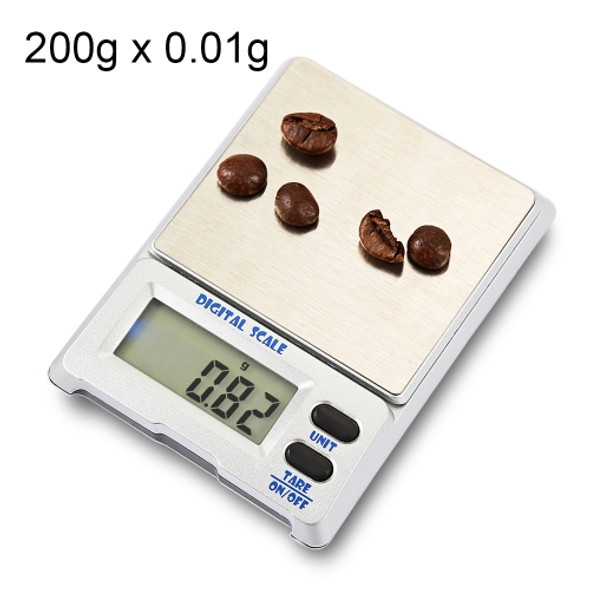 M-18 200g x 0.01g High Accuracy Digital Electronic Jewelry Scale Balance Device with 1.5 inch LCD Screen