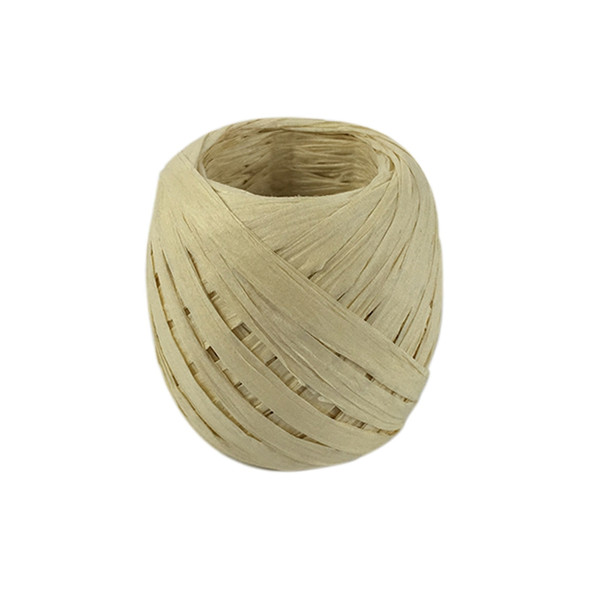 3 PCS 20M Paper Rope Raffia Ribbon Natural Lace Rope Gift Box Wrapping DIY Decoration(White)