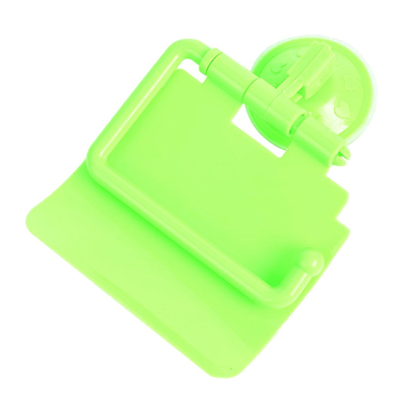 2 PCS Colorful Waterproof Plastic Toilet Bathroom Kitchen Wall Mounted Roll Paper Holder Carrier Home Decoration Tools(Green)