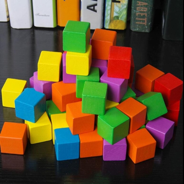 100 PCS / Set Colorful  Elementary School Mathematics Teaching Aid Cube Cube Mold Stereo Recognition Graphics Tool, Size:2cm