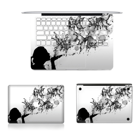 3 in 1 MB-FB14 (4) Full Top Protective Film + Full Keyboard Protector Film + Bottom Film Set for MacBook Air 13.3 inch A1466 (2012 - 2017) / A1369 (2010 - 2012), US Version