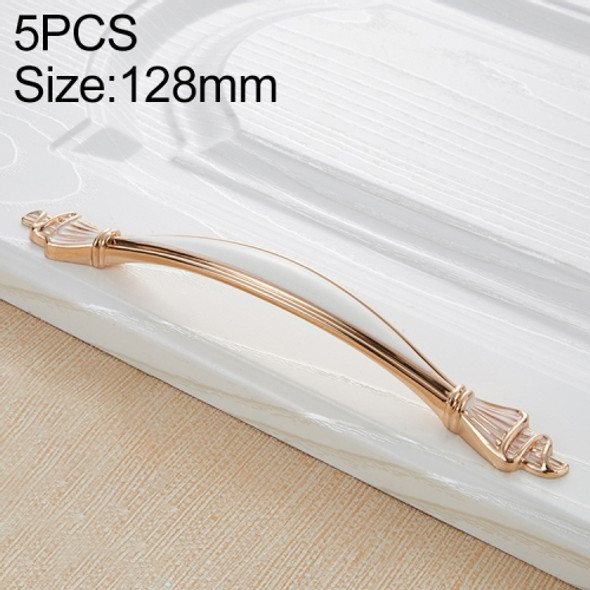 5 PCS 6543-128K Gold Porcelain White Modern Shoe Cabinet Wine Cabinet Handle