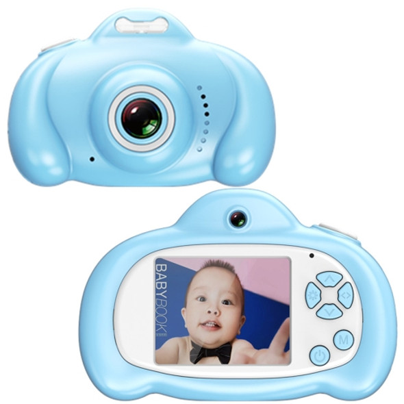 16.0 Mega Pixel Dual-Camera 2.0 inch Screen Cartoon HD Digital SLR Camera for Children (Blue)