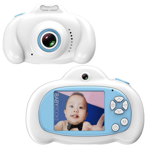 16.0 Mega Pixel Dual-Camera 2.0 inch Screen Cartoon HD Digital SLR Camera for Children (White)