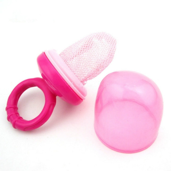 Baby Bite Le Net Pocket Fruits and Vegetables Pacifier Baby Soothers Safe Chew Feeder(Pink)