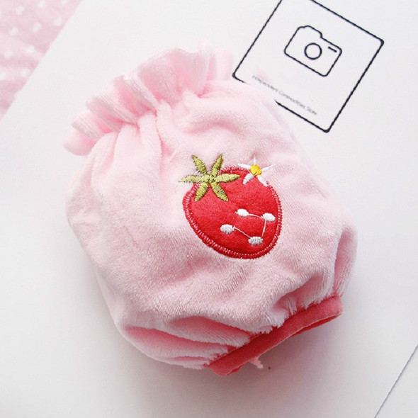 Children Autumn and Winter Short Cartoon Fruit Pattern Anti-fouling Cuffs Protective Sleeves, Size:One Size(Strawberry)