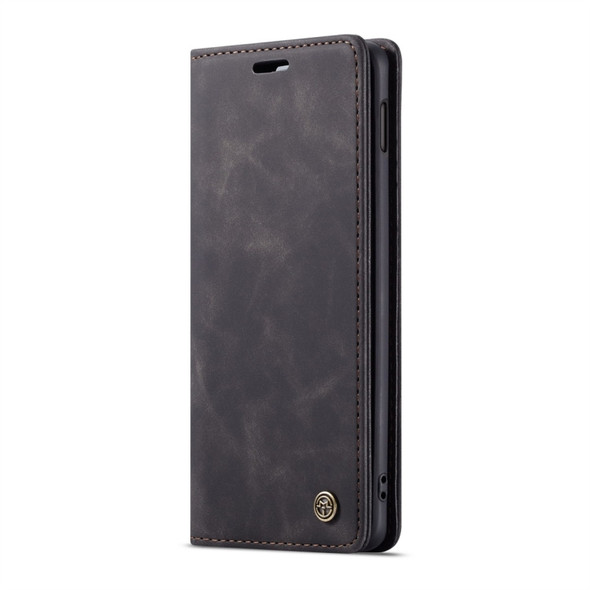 CaseMe-013 Multifunctional Retro Frosted Horizontal Flip Leather Case for Galaxy S10 E, with Card Slot & Holder & Wallet (Black)