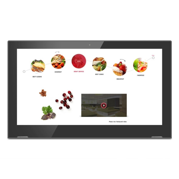 HSD1506 Touch Screen All in One PC with Holder, 2GB+16GB 15.6 inch LCD Android 6.0 RK3368 Octa-core Cortex A53 1.5G, Support OTG & Bluetooth & WiFi