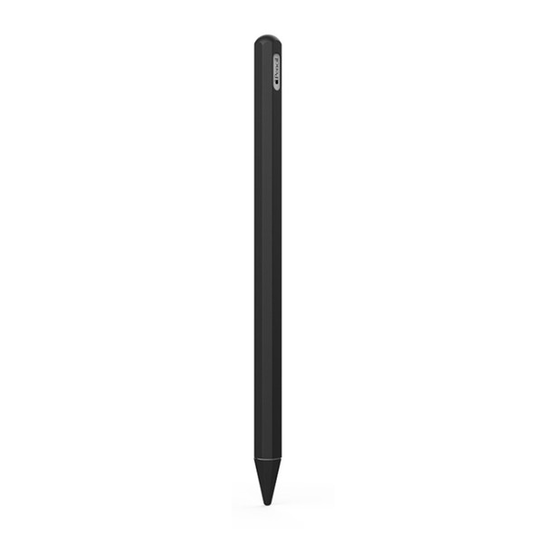 Stylus Pen Silica Gel Protective Case for Apple Pencil 2 (Black)