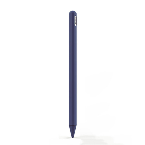 Stylus Pen Silica Gel Protective Case for Apple Pencil 2 (Blue)