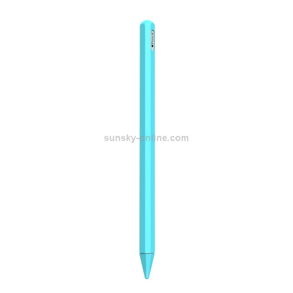 Stylus Pen Silica Gel Protective Case for Apple Pencil 2 (Mint Green)