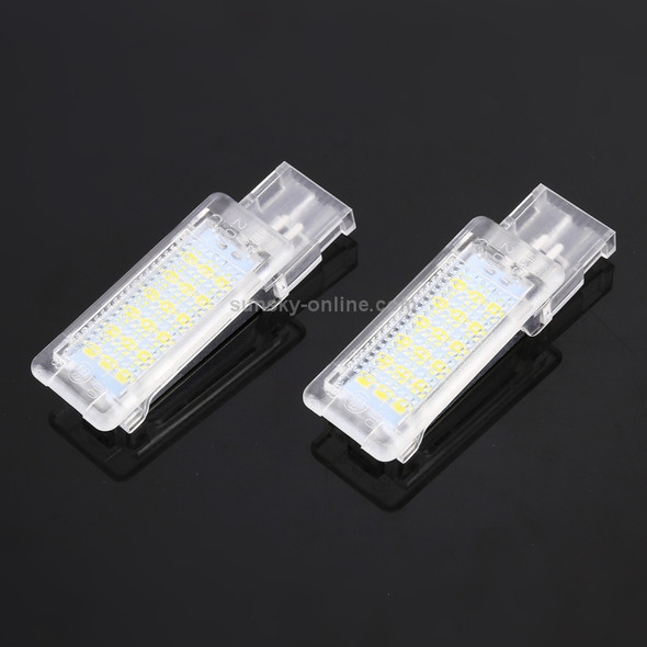 2 PCS DC12V / 1.5W / 6000K / 100LM Car Foot Nest Lights Footwell Lamp Seat Lamp 18LEDs SMD-3528 Lamps for Volkswagen(White Light)