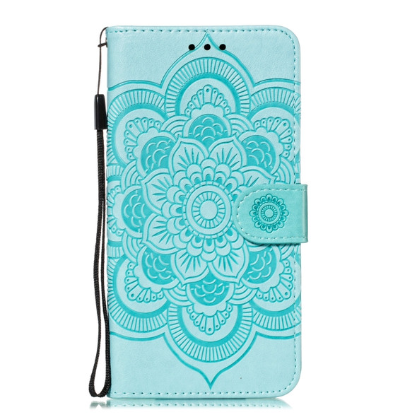 Mandala Embossing Pattern Horizontal Flip Leather Case for iPhone 11 Pro Max, with Holder & Card Slots & Wallet & Photo Frame & Lanyard(Green)