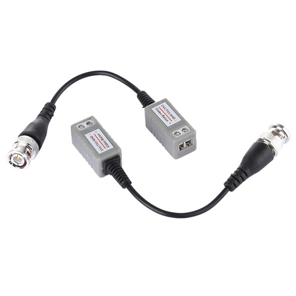 2 PCS HD 202P Coaxial CVI/TVI/AHD 1CH Passive Transceiver Video Balun