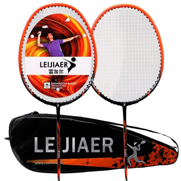 LEIJIAER 8501 Carbon Composite Badminton Racket + 3 Sweatbands Set for Adults