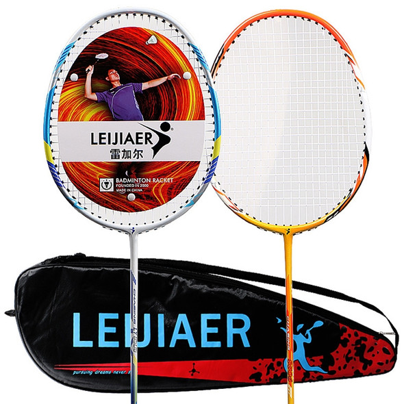 LEIJIAER 8506 Carbon Composite Badminton Racket + 5 Sweatbands Set for Adults