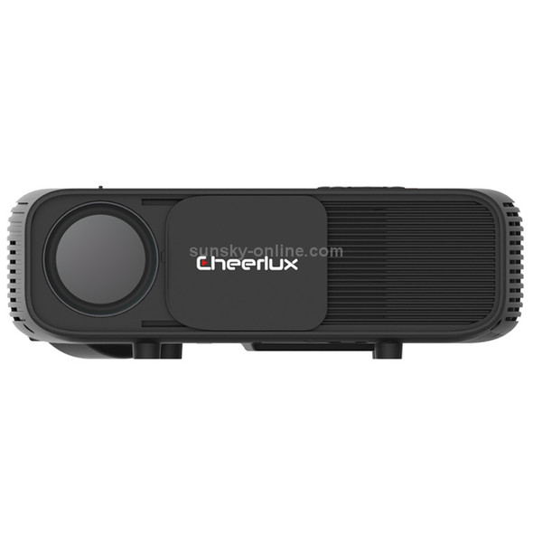 Cheerlux CL760 3600 Lumens 1280x800 720P 1080P HD Smart Projector, Support HDMI x 2 / USB x 2 / VGA / AV(Black)