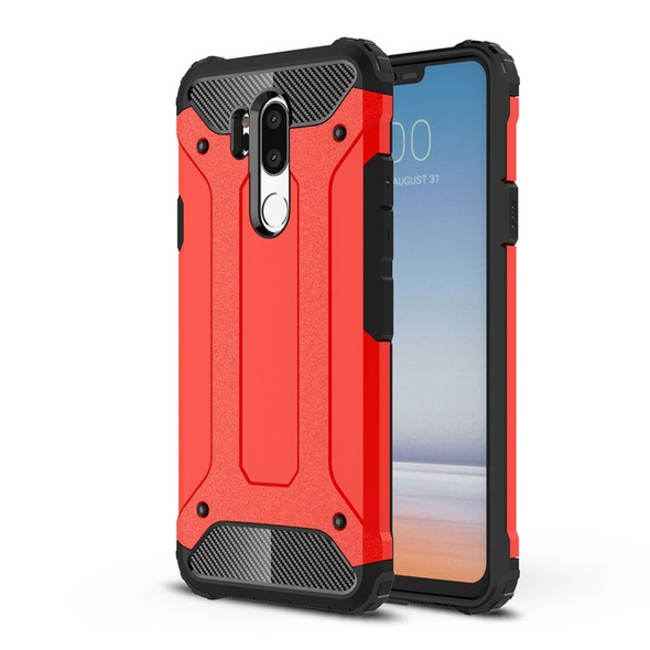 For LG G7 ThinQ Full-body Rugged TPU + PC Combination Back Cover Case (Red)