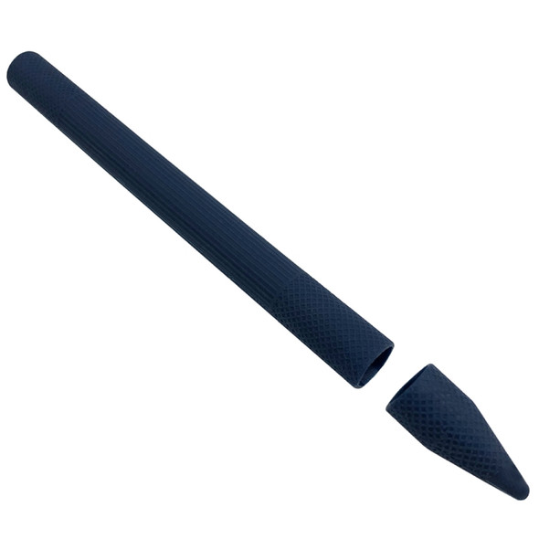 Stylus Pen Silica Gel Protective Case for Microsoft Surface Pro 5 / 6 (Dark Blue)