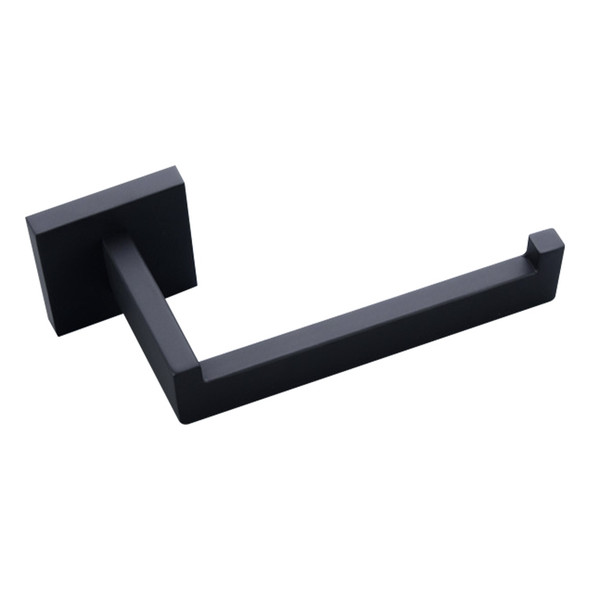 304 Stainless Steel Matte Toilet Paper Holder Wall Mount Tissue Roll Hanger(Black)