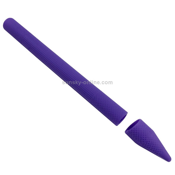 Stylus Pen Silica Gel Protective Case for Microsoft Surface Pro 5 / 6 (Purple)