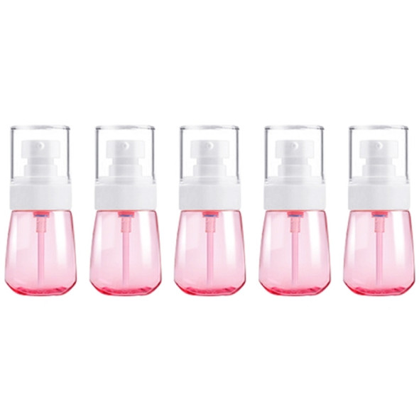 5 PCS Travel Plastic Bottles Leak Proof Portable Travel Accessories Small Bottles Containers, 30ml(Pink)