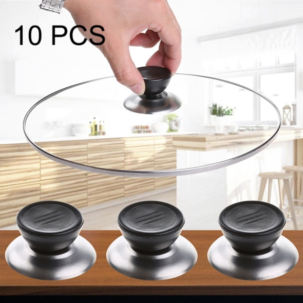 10 PCS Kitchen Universal Replaceable Pot Cover Handle Circular Plastic Knob