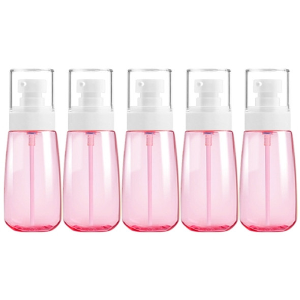 5 PCS Travel Plastic Bottles Leak Proof Portable Travel Accessories Small Bottles Containers, 60ml(Pink)