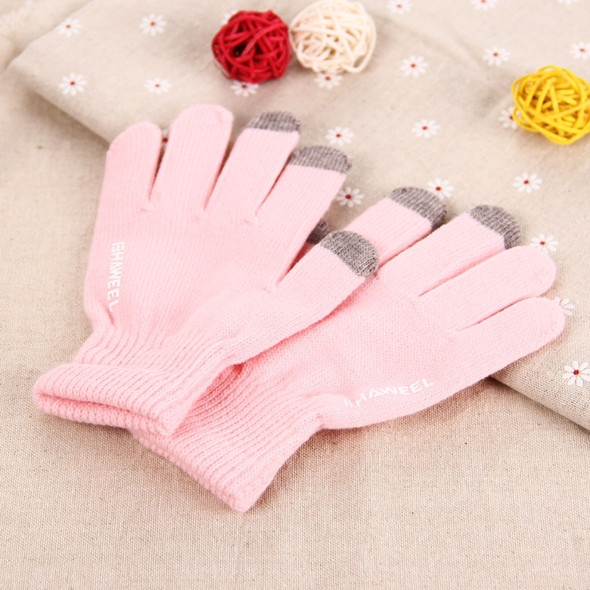 HAWEEL Three Fingers Touch Screen Gloves for Kids, For iPhone, Galaxy, Huawei, Xiaomi, HTC, Sony, LG and other Touch Screen Devices(Pink)