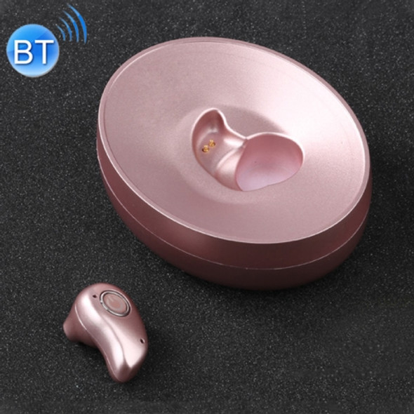 S600 Mini Bluetooth 4.1 Wireless Earphone with Charging Box (Rose Gold)