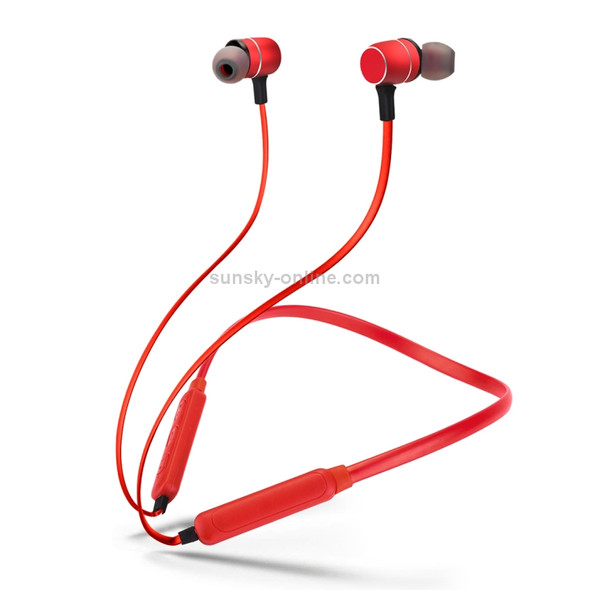 BTH-S8 Sports Style Magnetic Wireless Bluetooth In-Ear Headphones, For iPhone, Galaxy, Huawei, Xiaomi, LG, HTC and Other Smart Phones, Working Distance: 10m(Red)