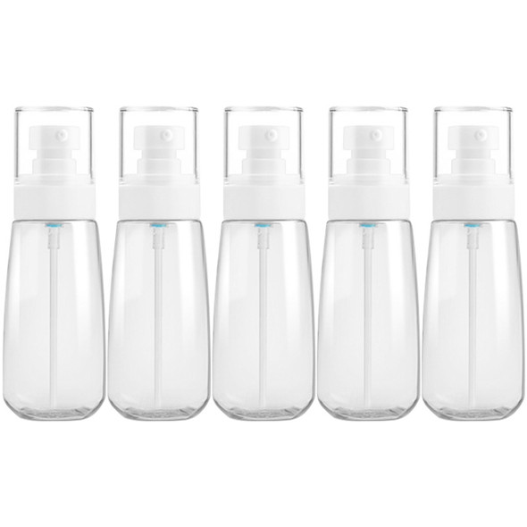 5 PCS Travel Plastic Bottles Leak Proof Portable Travel Accessories Small Bottles Containers, 100ml(Transparent)