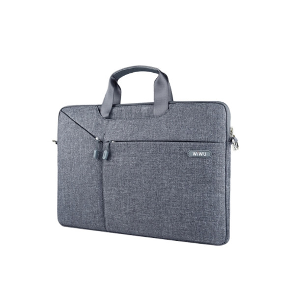 WIWU 15.4 inch Waterproof Handbag Protective Case for Laptop (Grey)