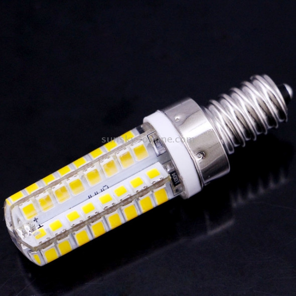 E14 4W 250-270LM Corn Light Bulb, 64 LED SMD 2835, Warm White Light, AC 220V