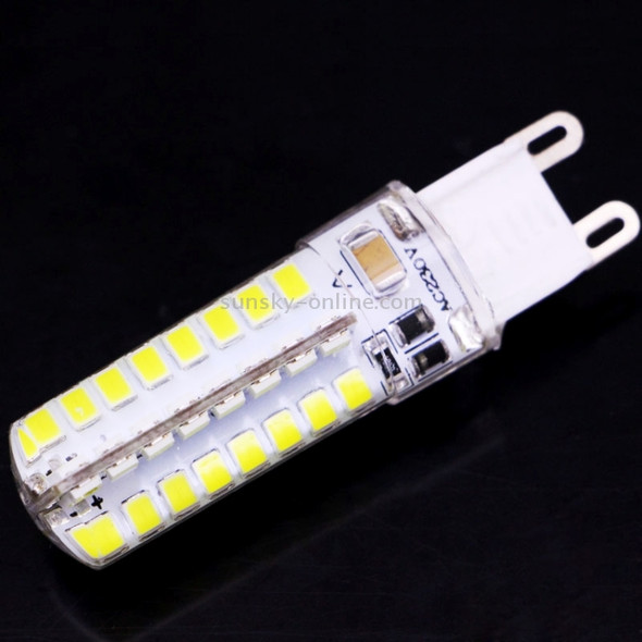 G9 4W 250-270LM Corn Light Bulb, 64 LED SMD 2835, White Light, AC 220V