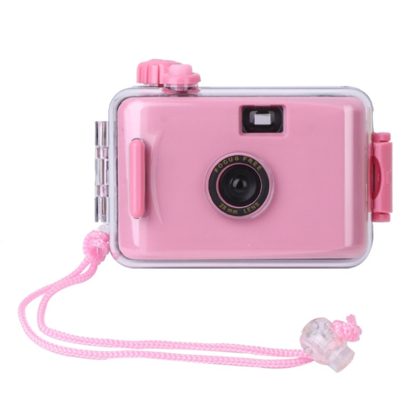 SUC4 5m Waterproof Retro Film Camera Mini Point-and-shoot Camera for Children (Pink)