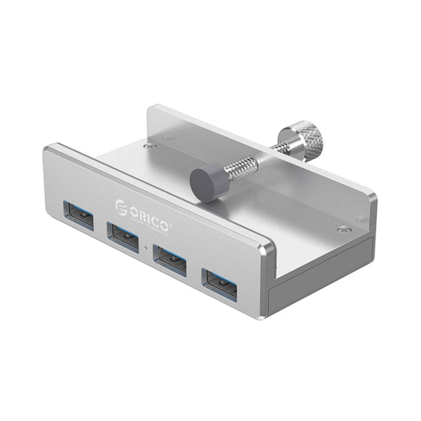 ORICO MH4PU Aluminum Alloy 4 Ports USB 3.0 Clip-type HUB with 1m USB Cable, Clip Width Range: 10-32mm