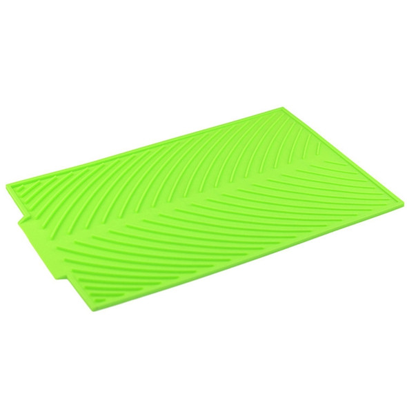 2 PCS Multi-function Silicone Foldable Water Filter Mat Drain Insulation Pad (Green)