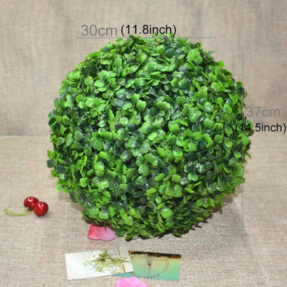 Artificial Aglaia Odorata Plant Ball Topiary Wedding Event Home Outdoor Decoration Hanging Ornament, Diameter: 14.7 inch