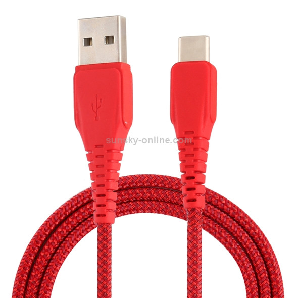 X-level Off-Road Series Type-C / USB-C Charging Cable, Length: 120cm(Red)