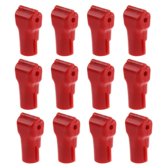 12 PCS Red ABS Display Hook / Security Lock Hook