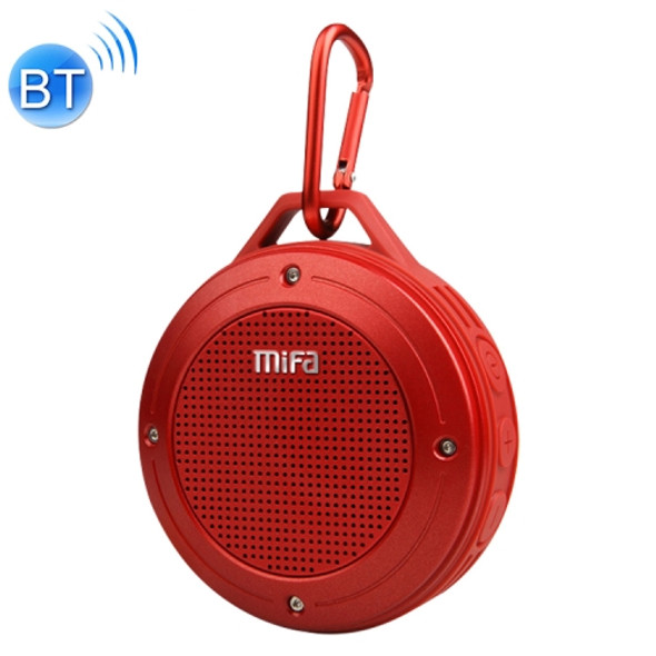 mifa IXP6 Waterproof Mini Portable Bass Wireless Bluetooth Speaker Built-in Mic(red)