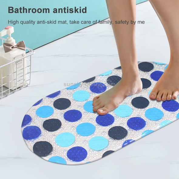 PVC Non- Slip Bath Mat Bathtub Mat Shower Mat(Color Flowers)