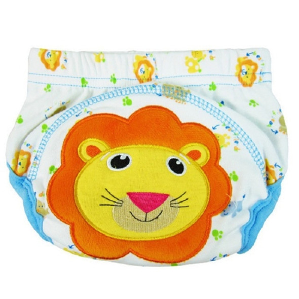 Cotton Baby Waterproof Leak-proof Breathable Washable Diapers, Size:Average(Lion)
