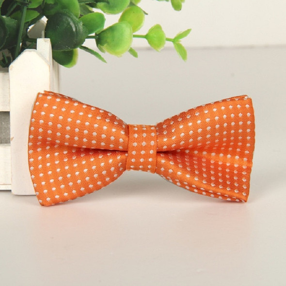 Children Dot Pattern Bow Tie Bow-knot(Orange)