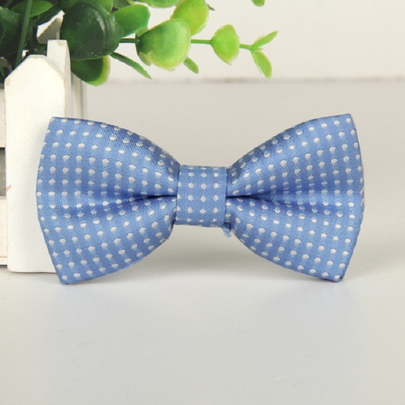 Children Dot Pattern Bow Tie Bow-knot(Sky Blue)