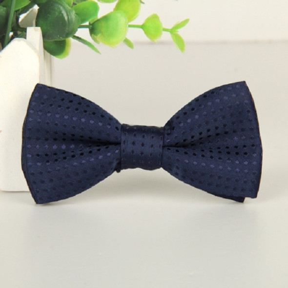 Children Dot Pattern Bow Tie Bow-knot(Dark Blue)