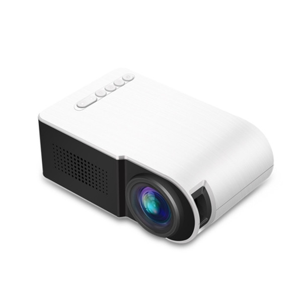 YG210 320x240 400-600LM Mini LED Projector Home Theater, Support HDMI & AV & SD & USB, General Version (White)