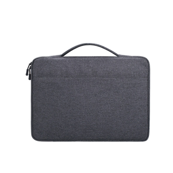 Oxford Cloth Waterproof Laptop Handbag for 13.3 inch Laptops, with Trunk Trolley Strap(Dark Gray)