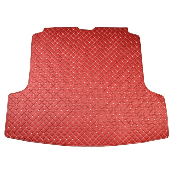 Car Trunk Mat Rear Box Carbon Fiber Mat for Nissan Teana 2019(Red)